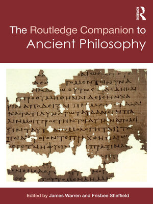cover image of Routledge Companion to Ancient Philosophy